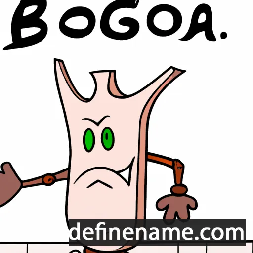 cartoon of the name Bogusąd