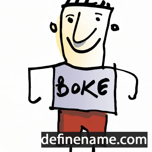 cartoon of the name Boike