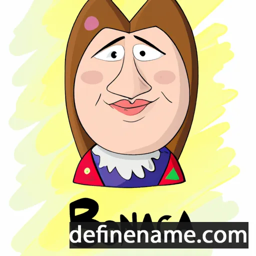 cartoon of the name Bojanca