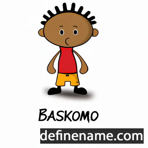 cartoon of the name Bokamoso