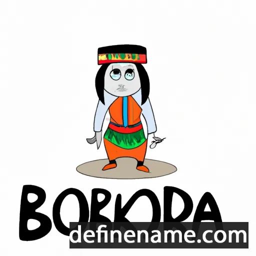 cartoon of the name Bokidara