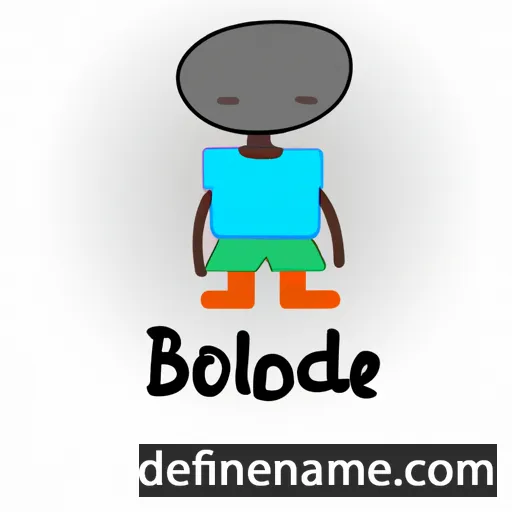 cartoon of the name Bolade