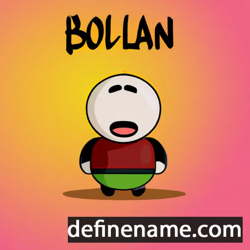 cartoon of the name Bolawan