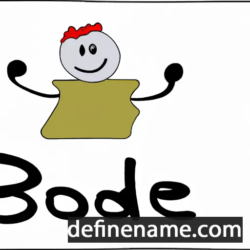 cartoon of the name Bolde