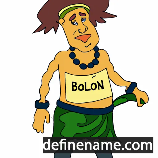 cartoon of the name Boljahon