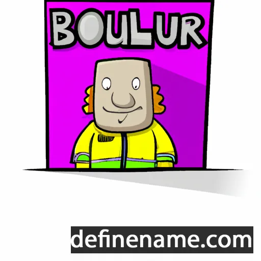 cartoon of the name Bolour