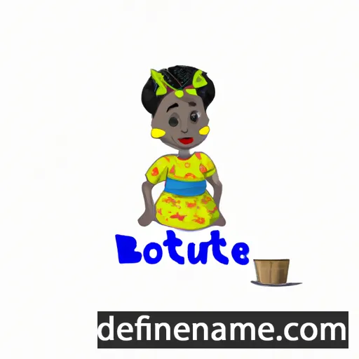 cartoon of the name Boluwatife