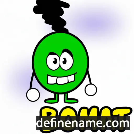 cartoon of the name Bom-bit