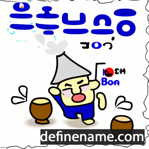 cartoon of the name Bom-deul