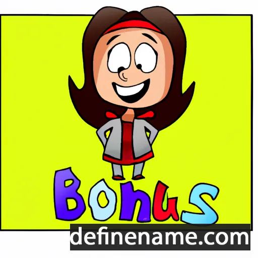 cartoon of the name Bona-aunis