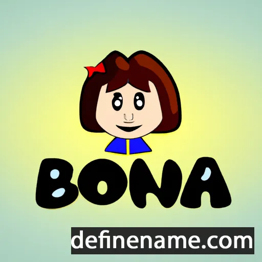 cartoon of the name Bona