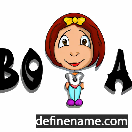 cartoon of the name Bona