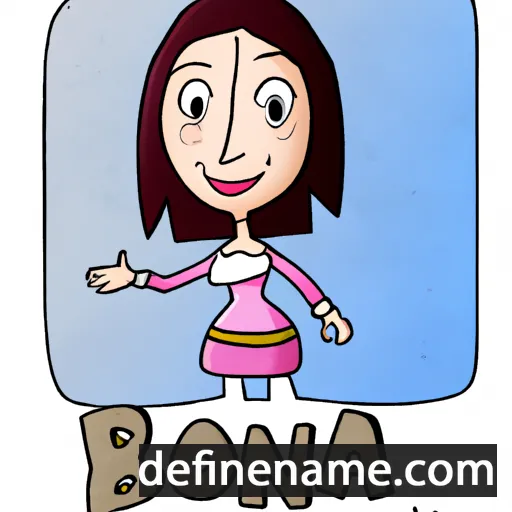 cartoon of the name Bona