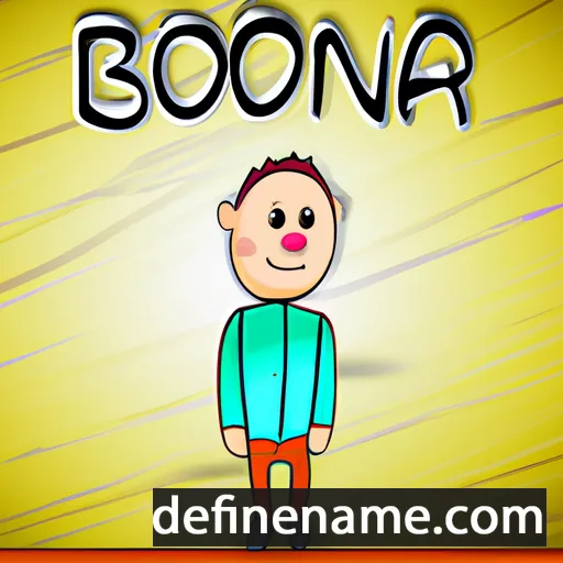 cartoon of the name Bonar