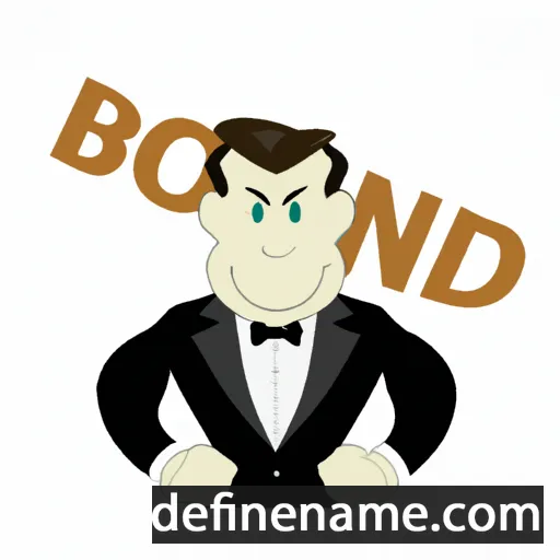 cartoon of the name Bond