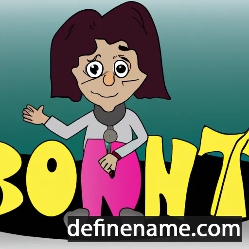 cartoon of the name Boneta