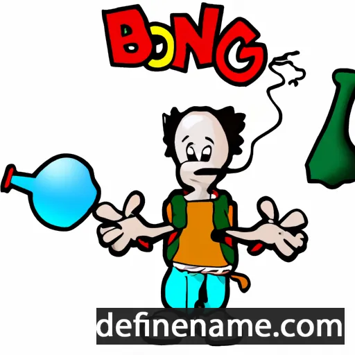 cartoon of the name Bong