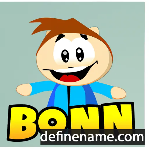 cartoon of the name Boni