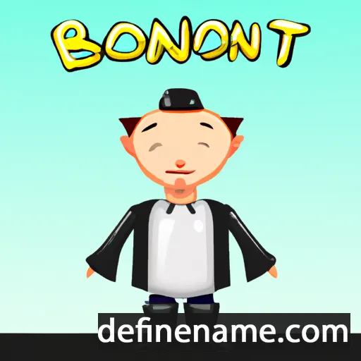 cartoon of the name Bonifatziu