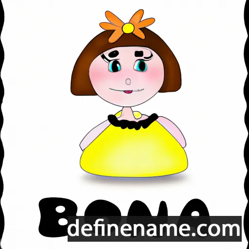 cartoon of the name Bonina