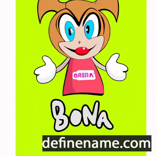 cartoon of the name Bonka