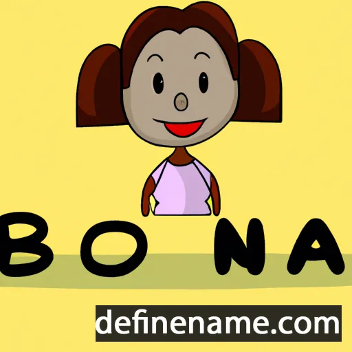 cartoon of the name Bonna