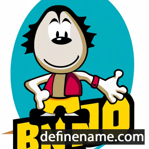 cartoon of the name Bono