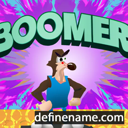 cartoon of the name Boomer