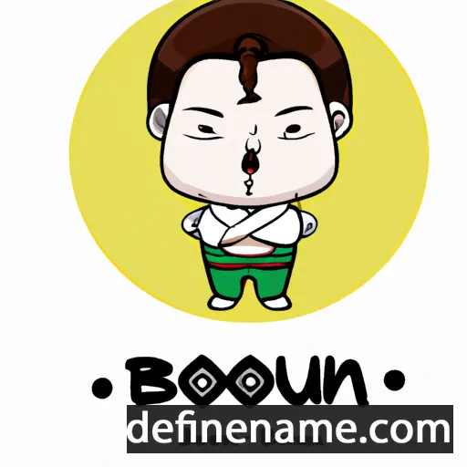 cartoon of the name Boonruan