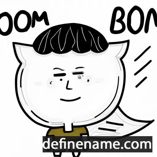 cartoon of the name Boonsom