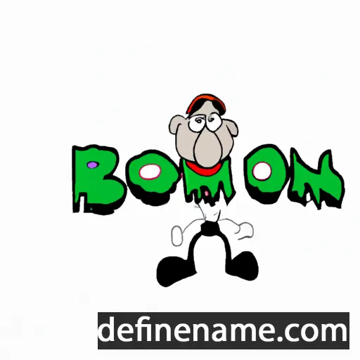 cartoon of the name Boontom