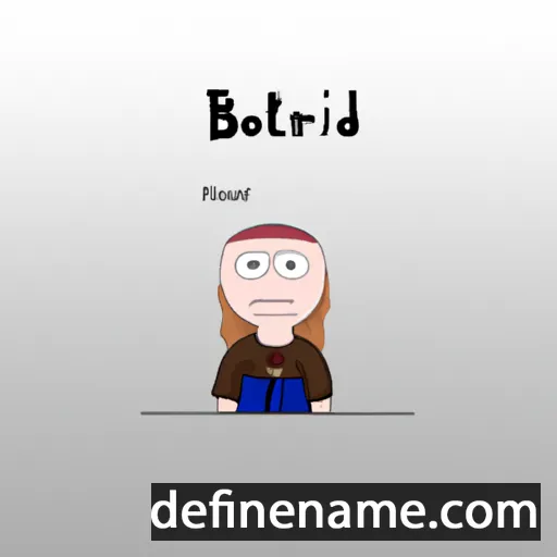 cartoon of the name Bótheiðr