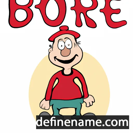 cartoon of the name Børje