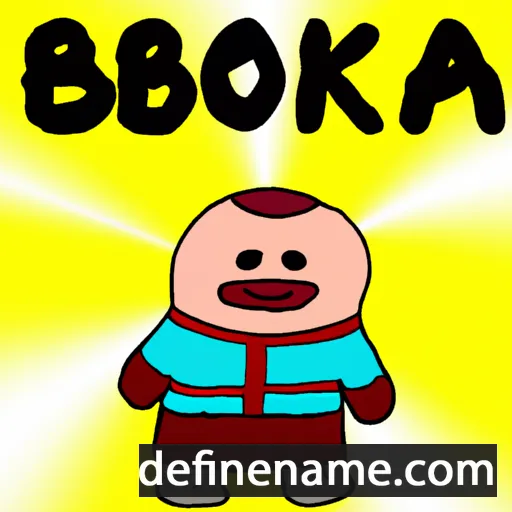 cartoon of the name Børka