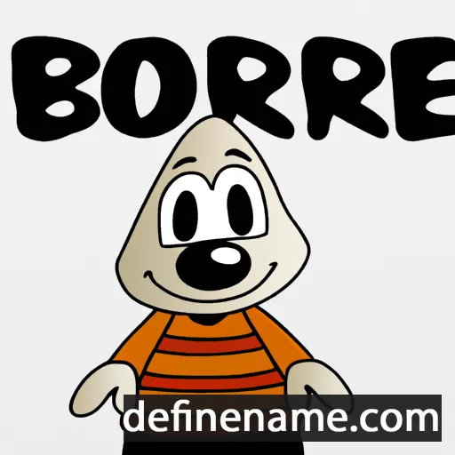 cartoon of the name Børre