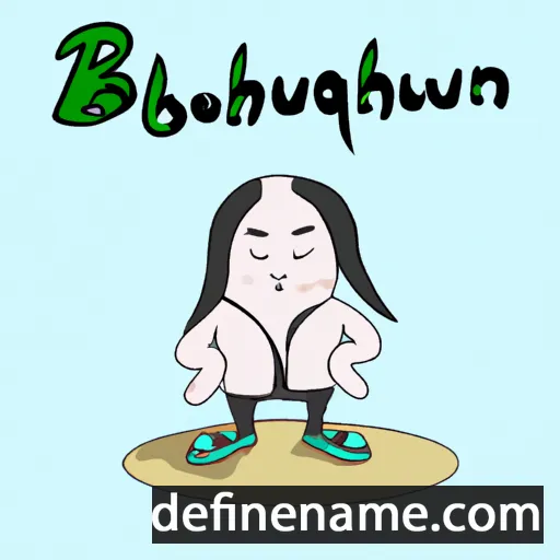 Borchuluun cartoon