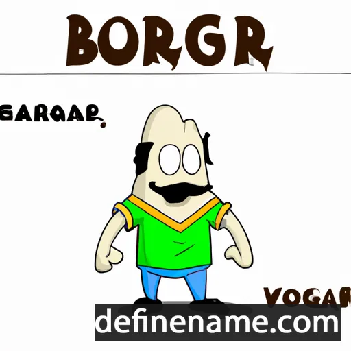 cartoon of the name Borgar