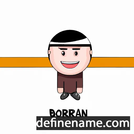 cartoon of the name Borhan