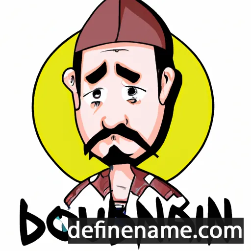 cartoon of the name Borhanudin