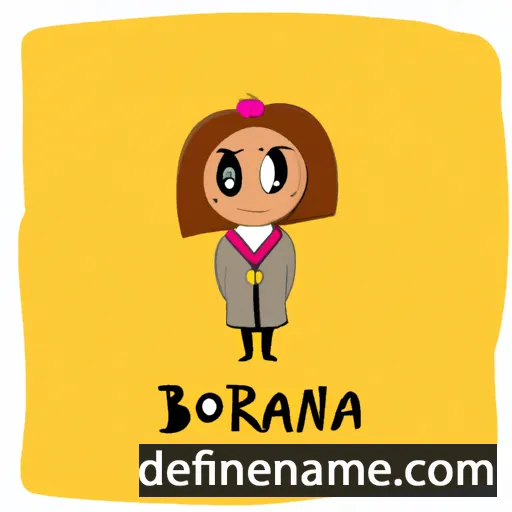 cartoon of the name Boriana