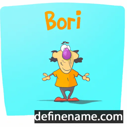 cartoon of the name Boril