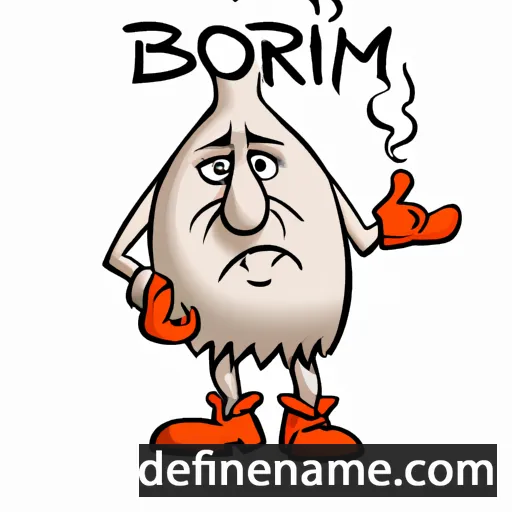 cartoon of the name Borimir