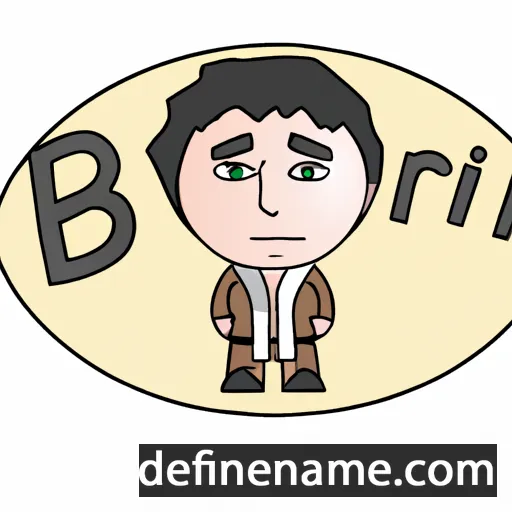 cartoon of the name Borjan