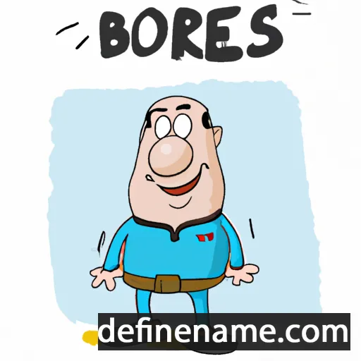 cartoon of the name Borjes