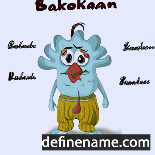 cartoon of the name Borkhuarali