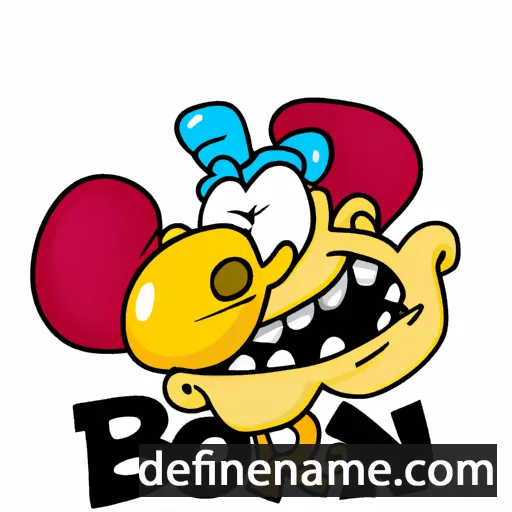 cartoon of the name Borni