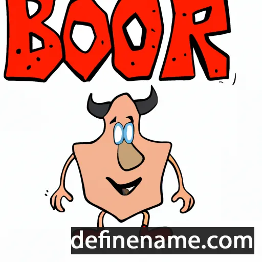 cartoon of the name Borr