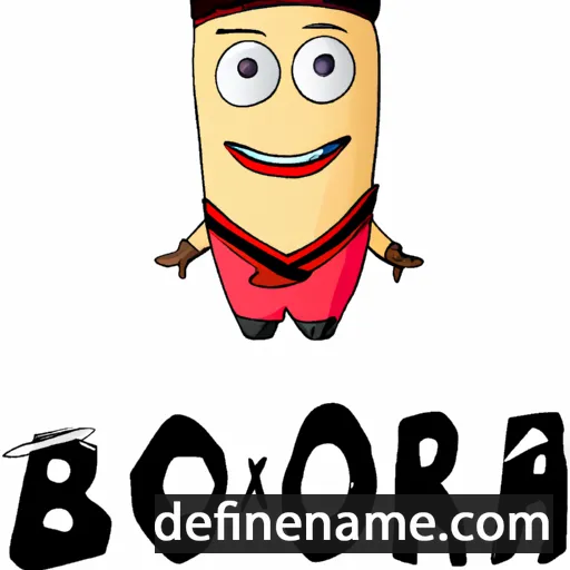 cartoon of the name Borxa