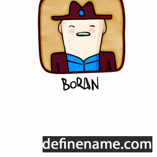 cartoon of the name Borxan