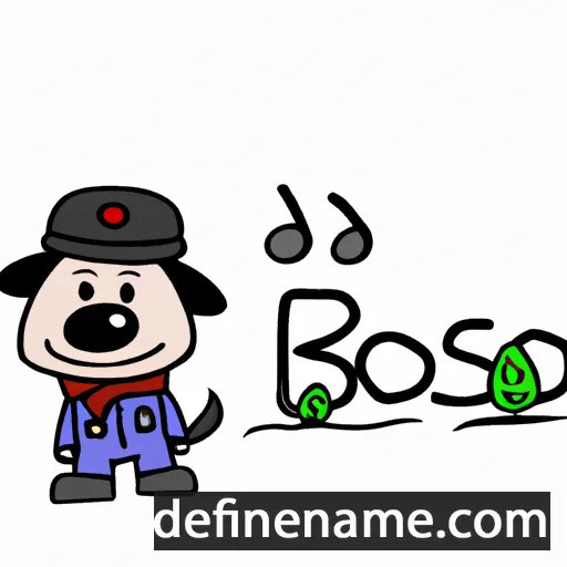 cartoon of the name Bosco